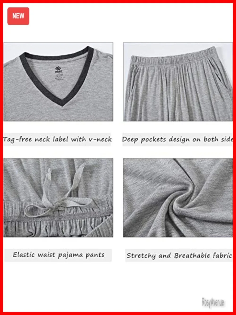 Women's Pajama Set Short Sleeve Top Capri Pants Lightweight Sleepwear Lounge